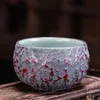 Retro de chá de chá de cerâmica retro grossa