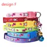 100 Design Justerbara Pet Collar With Bell För Cat Dog Halsband Slitstarkt nacke Dekoration Tillbehör Pet Supplies