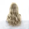 Hotselling Synthetic 613 Blonde Pruiken Lange Body Wave Dames Pruik Blonde Kant Front Pruik Cosplay Style Natural Hairline