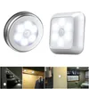 6 LED NIGHT LIGHT Batteri Powered Motion Sensor Light Step Stair Closet Light for Home Kitchen Hallway Skåp Closet Trappor Badrum