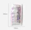 Wholesale Colorful transparent rain-silk curtain tassels party backdrop Wedding room decoration Foil Curtains 1M wide and 3M long WQ63