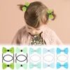 2 pièces/paire bébé fille enfants cheveux cravates bonbons cheveux arc élastique élastique mignon nœud papillon chouchou enfants cheveux accessoires bandeau cadeau