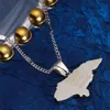 Stainless Steel Small Size Honduras Map Pendant Necklaces Charm Maps Jewelry
