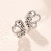 Fliegender Schmetterling Ohrstecker 925 Sterling Silber CZ Diamanten für Pandora Schmuck Damen Persönlichkeit Mode Ohrstecker mit Originalverpackung