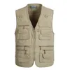 Homens de chegada Multi-bolsos Fotografia Cameraman Vest PLUS SIZE XL-4XL 5XL Outdoor Tactical Vest