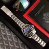 Herrenuhren für Damen, automatische, hochwertige Uhr, silbernes Armband, blaues Edelstahl-Herren-Mechanische Armbanduhr, 5ATM wasserdicht, superleuchtende Uhren für Montre de Luxe