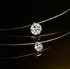Fashion- Invisible Fish Line Crystal Necklace Pendants Neck Zircon Women Clavicle Chain Lady Feminino krage