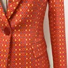 프리미엄 새로운 스타일 최고 품질의 원래 디자인 여성의 성격 슬림 피트 블레이저 정장 한 버튼 슬림 피트 바지 바지