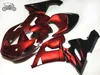 Personalizza carenature cinesi per Kawasaki Ninja ZX636 ZX 6R 2005 2006 636 ZX6R 05 06 kit carenatura sportiva moto rosso scuro