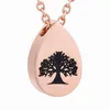 ZZL135 Eternal Love Memorial Urn Necklace Tree of Life Laser Human Ashes Holder Cremation Urns Jewelry Necklace