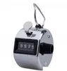 Siffror Stainless Counters Professional 4-siffrig handhållen Tally Counter Manual Palm Clicker Number Counting Golf