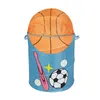 Basketbal Opslag Manden Baseball Voetbal Wasmand Waterdichte Stof Kunst Vouwen Wasserij Bag Sundry Bucket Room Organizer GGA1891