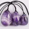 Natuurlijke Crystal Amethyst Quartz Yoni Eieren voor Vrouw Vagina Genezing Massage Crystal Natural Power Stone Yoni Egg Sex Toy