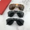 Großhandel – Designer-Sonnenbrille 229099669, Rahmen, Leder, Piloten, beliebter Verkaufsstil, UV400-Objektiv, hochwertiger Schutz, Augen, klassischer Stil