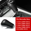 Mercedesbenz W204 W212 카본 섬유 내부 기어 시프트 커버 카 스티커 및 데칼 스타일링 클래스 CLS AccessORI5501813 용 스타일링