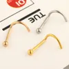 20G Stainless Steel Stud Nose Ring Ball Screw Nose Body Piercing for Womens Mens Piercing Nose Pin234M