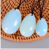 Jade Egg Set Drill Opalite Yoni Egg Mineral Quartz Stone Healing Massage Boll Kegel Övning Pelvic Floor Muskel för Kvinnor