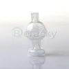 DHL Striped Glass Bubble Carb Cap 4 Färger 25mmod Heady Glass Carb Caps Bubble Cap Rökning Tillbehör för Quartz Banger Glass Vattenrör