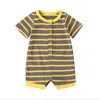 Vestiti per neonati Vestiti per neonati a righe Pagliaccetto per neonati Manica corta Tute per bambini Estate Sottile Tutina per bambini Boutique Abbigliamento per neonati 2 5307651