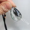 10st Blandad slumpmässig färg Naturligt fantom kvarts vattendroppe Hängsmycke Justerbart halsband Scenic Quartz Multi-Inclusion Clear Crystal Halsband