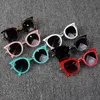 선글라스 고양이 눈 아이 태양 안경 UV 보호 여자 안경 어린이 비치 안경 여름 아이 액세서리 6 색 도매 DHW2973