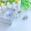 50PCS Bridal Shower Favors Heart Shaped Crystal Perfume Bottle in Gift Box Crystal Scent-Bottle Wedding Favor Party Giveaways For Guest