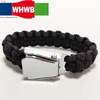 Airbus Beoing Fashion Bracelets Men Black Rope Braided Stainless Airplane Burra do cinto de segurança Buckle Handmade Male Wrist Band Gifts3132848865