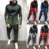 Chándales para hombres Thefound 2021 Moda Chándal Jogging Top Bottom Sport Sweat Traje Pantalones Sudadera con capucha Abrigo Pantalón Hombres 2 piezas