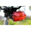 5 светодиодные красные предупреждающие велосипедные фонарики привлекают в ночной езде 5 светодиодные батареи велосипедные фонарики для предупреждения аксессуары лампы zza225