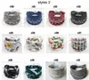 Wide Headband Women Big Girls Knot Headbands Sport Yoga Hårband Blommigryck Turban Bandage på huvudet för kvinnor 55 färger C6642