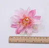 Simulation de chrysanthème artificiel en soie, 10cm, tête de fleur africaine, décoration de mariage, fausse fleur artisanale GB634