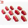 10 Pcs / Lot Style Chinois Rouge Soie Bijoux Pochette À Fermeture Éclair Petit Coquillage Bijoux Emballage Designer Sac Cadeau Porte-Monnaie Faveur De Mariage 284d