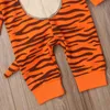 Baby boys tiger Hooded romper cartoon infant Animal Jumpsuits 2019 Spring Autumn Fashion Boutique kids Climbing clothes B11