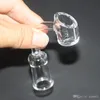 NOUVEAU Accessoires pour fumeurs 4mm d'épaisseur Quartz Banger 10mm 14mm 18mm Mâle Femelle joint Quartz Pur Givré Joint Quave Club Dab Rig Bong En Verre