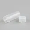 200 x 4g 4ml Plastic PE Test Tubes With White Plug Lab Hard Sample Container Transparent Packing Vials Women Cosmetic Bottles