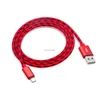 1M 3ft Micro USB Charger Charger Type C V8 Cables تدعم شحنات سريعة تمرير 2A سلك شحن البيانات المعدنية لـ Galaxy S20 Ultra