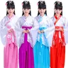Princess Festival Outfits Dynasty Kids Dance Costumes Adult Hanfu Photography Fancy Folk Dresses Solid Ancient National Clothes