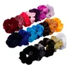 Fasce per capelli elastiche solide in velluto elegante da donna. Scrunchies per coda di cavallo. Elastico per capelli