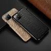 Couverture arrière en cuir végétalien vintage imprimé serpent Texture de peau de python Coque de téléphone pour iPhone 11 Pro Max XS 8 Plus Samsung S20 Note10