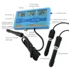Freeshipping Multi-Function 6 em 1 Orp Mv Ph Cf Ec Tds Fahrenheit Celsius medidor Tester Termômetro Água Qualidade do Monitor Plug UE
