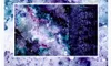 写真注文の大きい3D壁画の壁紙紫夢のような星空雰囲気の宇宙の黒い穴KTVの背景の壁の絵