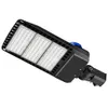Stok ABD + 480 W 300 W 200 W 150 W LED Ayakkabı Kutusu Park Lot Işıkları IP65 DLC ile Su Geçirmez Açık Sokak Kutup Işık Listelenen Fotosel Sensörü
