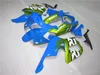 ZXMOTOR 7gifts fairings for Honda CBR900RR CBR 893 1995 1997 green flames in blue fairing kit CBR893 95 97 NB33