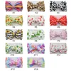 INS Mermaid hair bows baby headbands leopard flower girls designer headbands dots kids headband rainbow baby girl hair accessories