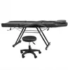 Wholesales HOT Sales Adjustable Beauty Salon SPA Massage Bed Tattoo Chair with Stool Black