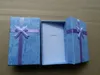 48pcs Jewelry Gifts Boxes, Cardboard Ring Boxes With Padding Gifts Paper Boxes Storage Cube Satin Ribbons Bowknot (3.15" x 1.97" x 0.98")