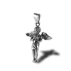 Hip Hop Charm Prayer Angel Pendant Necklace Stainless Steel 18K Gold Plated Jewelry Christmas Gift