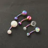 Roestvrij Navel Ringen Piercings Ombligo Navel piercing Sexy Navel Earring Rainbow Body Sieraden Pircing GD334