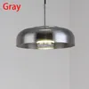 Moderne Glas-Pendelleuchten fixture Grau Bernstein klar Lampenschirm kreative hängende Lichter für Esszimmer Küche Schlafzimmer Beleuchtung