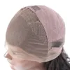 Peluca Frontal de encaje 360 prearrancada con pelo de bebé pelucas de cabello humano con encaje frontal recto para mujeres negras cabello Remy 180% de densidad